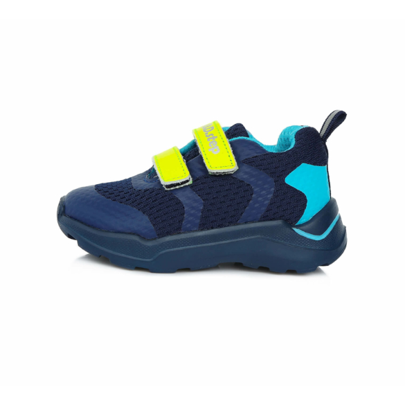 D.D.Step Vízlepergető kisfiú sportcipő kék/sárga 