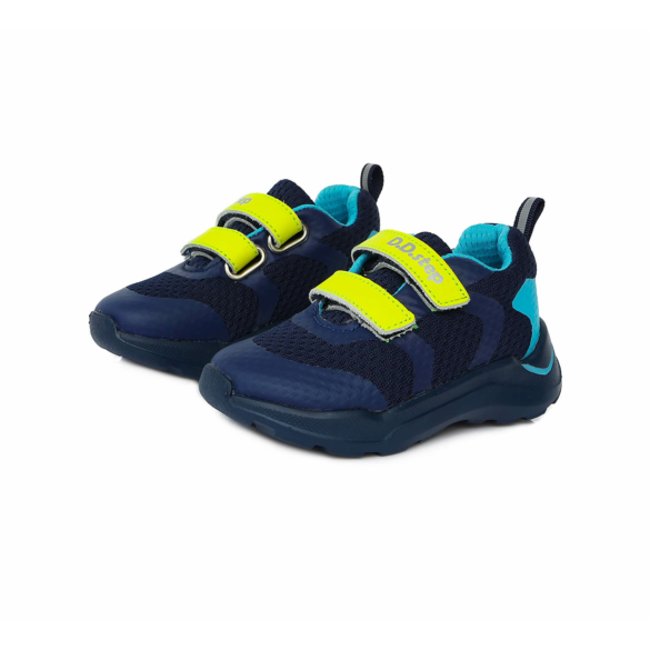 D.D.Step Vízlepergető kisfiú sportcipő kék/sárga 