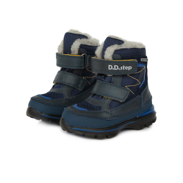 D.D.Step Vízlepergető kisfiú bokacipő - kék