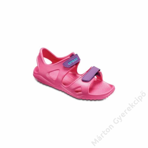 Crocs Swiftwater River Sandal K gyerek szandál, pink/lila