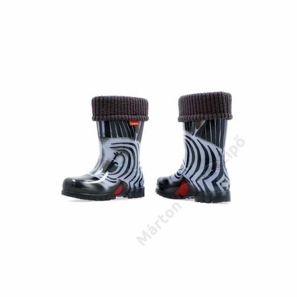 Demar bélelt gyerek gumicsizma - zebra