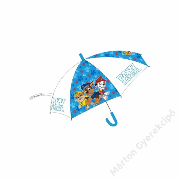 Mancs Őrjárat gyerek átlátszó félautomata esernyő Ø74 cm