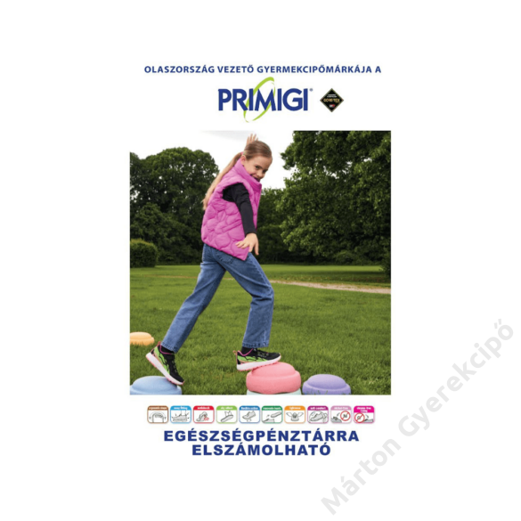 Primigi Gore-tex vízálló kislány átmeneti gyerekcipő, fekete/rózsaszín