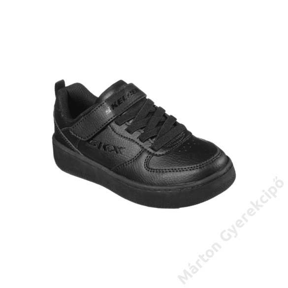 Skechers Sport Court 92 - Zelder fekete fiú vízlepergető sportcipő
