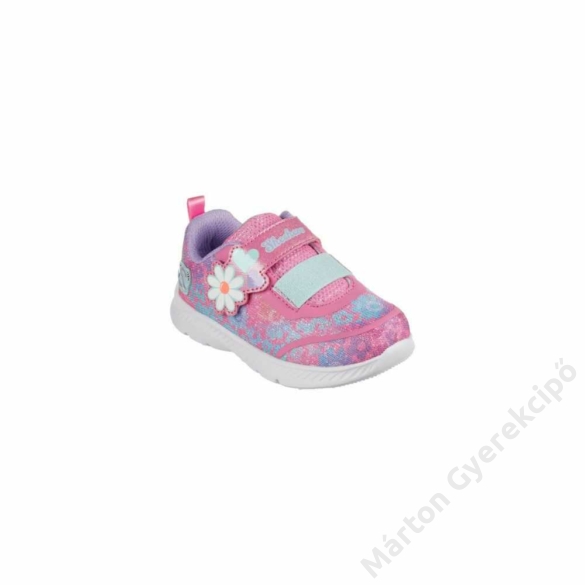 Skechers Comfy Flex 2.0 - Dancing Daisy - vídám virágos kislány sportcipő, rózsaszín