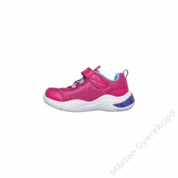 Skechers Power Petals kislány villogós sportcipő, pink