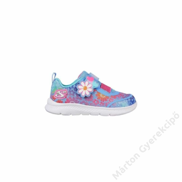 Skechers Comfy Flex 2.0 - Dancing Daisy - vídám virágos kislány sportcipő, kék