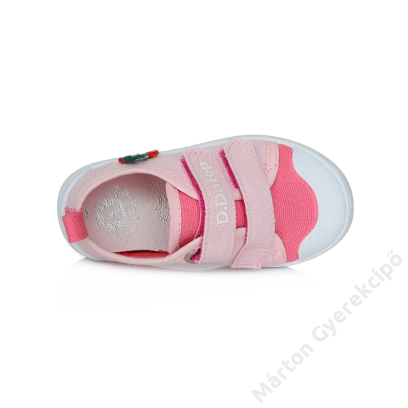 D.D.Step Kislány vászoncipő - rózsaszín