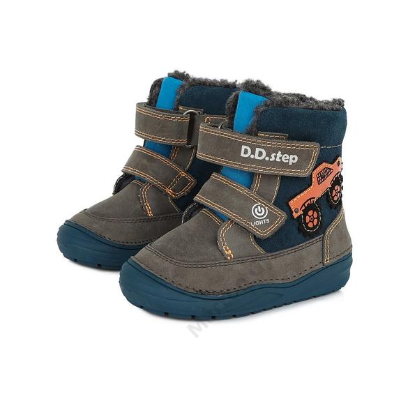 D.D.Step Kisfiú "világító" bokacipő, khaki 