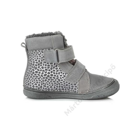 D.D. Step kislány bakancs- szürke, Led-es
